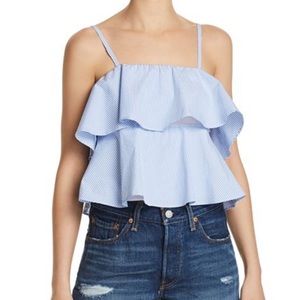 NWT. Aqua Ruffle Cami. Size M.